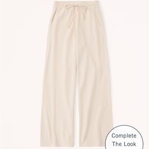 ABERCROMBIE SPLIT HEM WIDE LEG SWEATPANTS